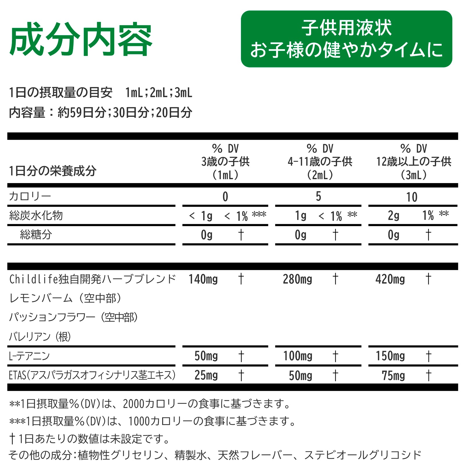 【子供用液状お子様の健やかタイムに】59ml