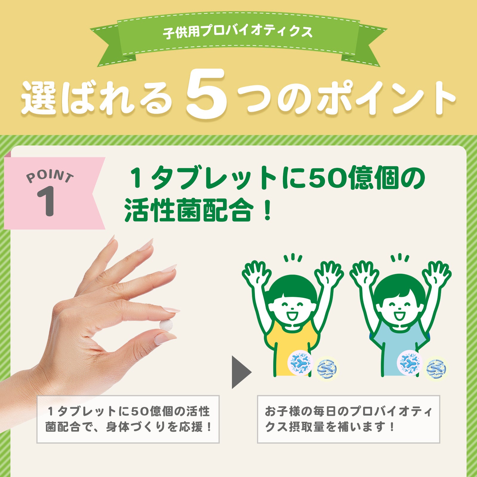 子供用プロバイオティクス ChildBiotics 毎日の元気とスッキリを応援 30タブレット